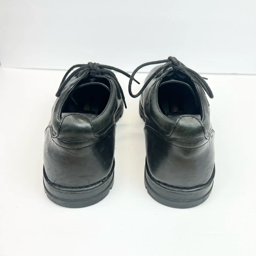 Cole Haan C08630 Men Black Leather Oxford Shoe Size 10.5M Pre Owned